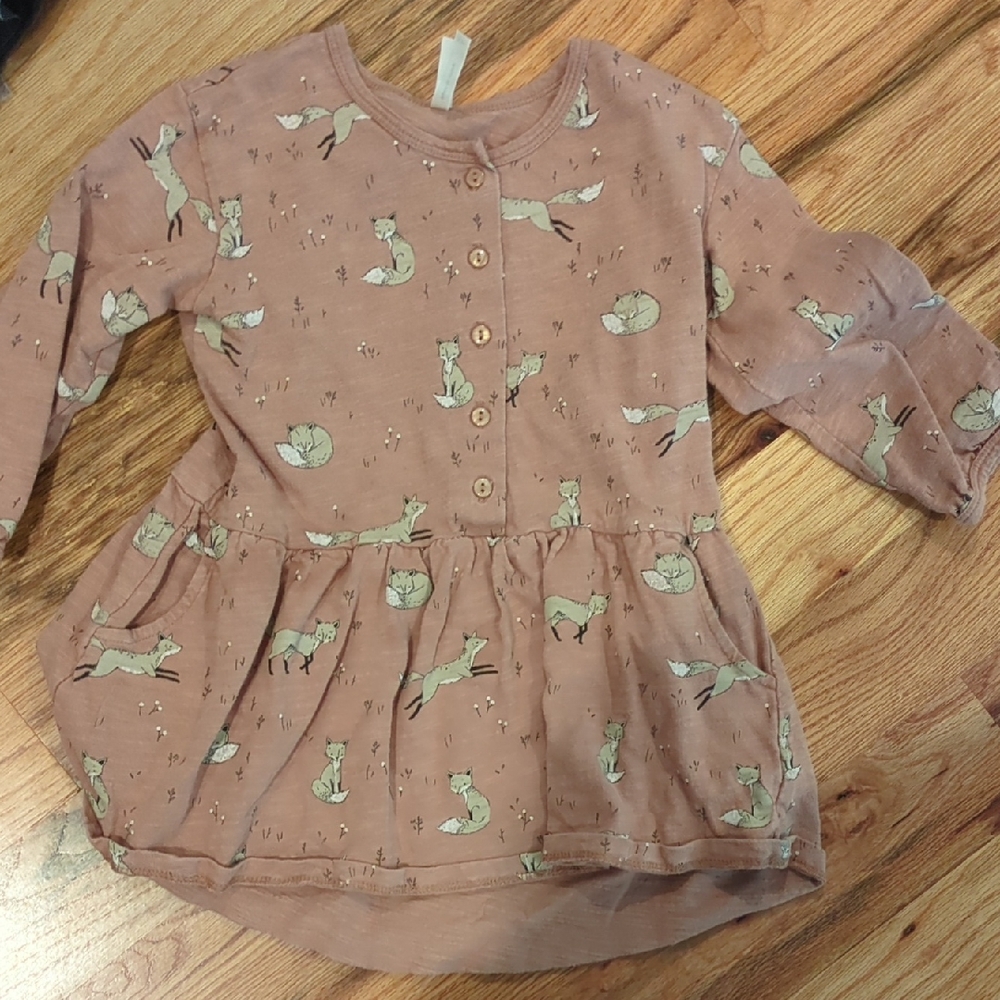 Rylee + Cru Mauve Fox Button-Up Tunic